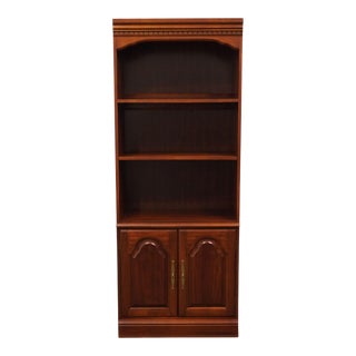 Hooker Furniture Solid Cherry Traditional Style 30" Lighted Bookcase Wall Unit 838-70-046 For Sale