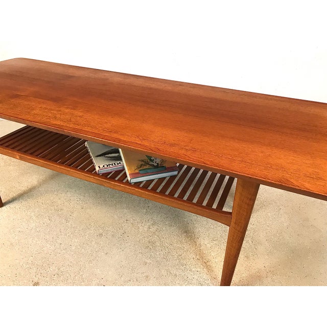 Large Mid-Century Danish Teak Coffee Table, 1960s For Sale - Image 14 of 18