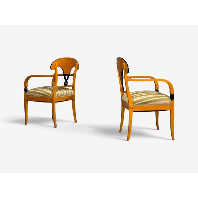 Neoclassical, Ten Dining Chairs, Ebonized Wood, Beech, Austria, 1970s For Sale - Image 12 of 15