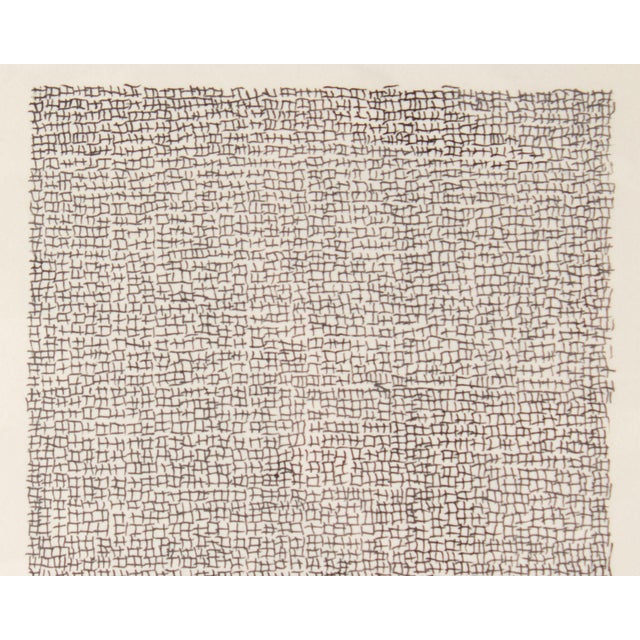 Abstract 1975 Abstract Ink Drawing by Russell Forester For Sale - Image 3 of 6