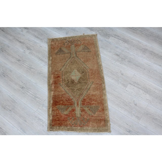 This beautiful, vintage, handwoven traditional Turkish Kilim is approximately 60 years old. It is handmade of very fine...