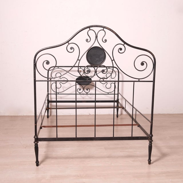 Vintage Wrought Iron Bed, Italy, 19th Century For Sale - Image 6 of 18