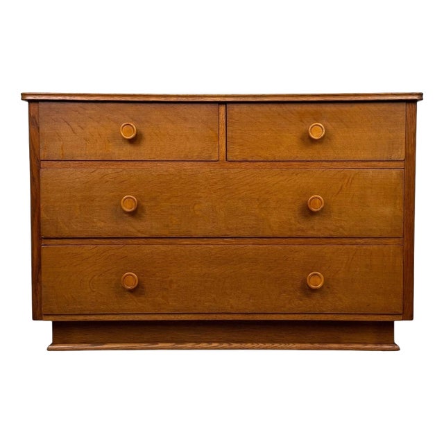 20th Century English Oak Chest of Drawers For Sale