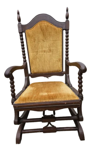 Late 19th Century Antique Platform Rocker, Attributed to George Hunzinger