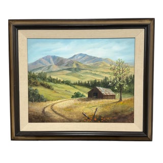 Marie Blairsdale “Mount Diablo” Signed Oil on Canvas Landscape Painting For Sale