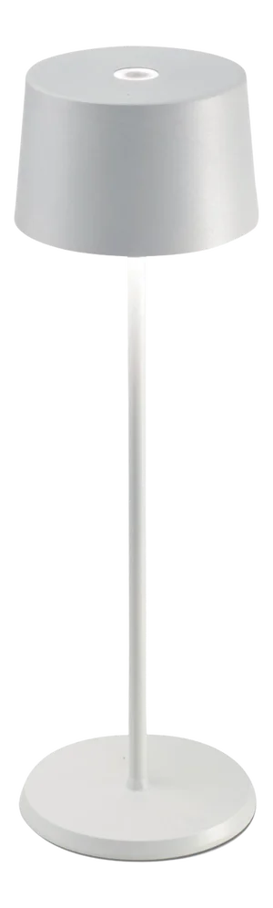 Zafferano Olivia Indoor/Outdoor Cordless Table Lamp, White