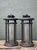 Black Vintage Wrought Iron Lanterns - A Pair For Sale - Image 8 of 12