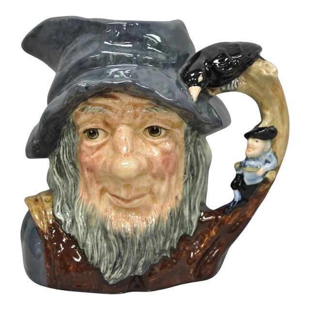 Vintage 1954 Royal Doulton Rip Van Winkle D6438 Porcelain Toby Character Jug Mug For Sale