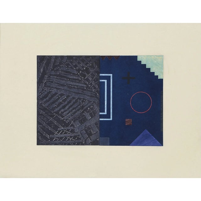 Op Art Birnham Wood 1, David Shapiro Etching & Aquatint on Sekishu For Sale - Image 3 of 3