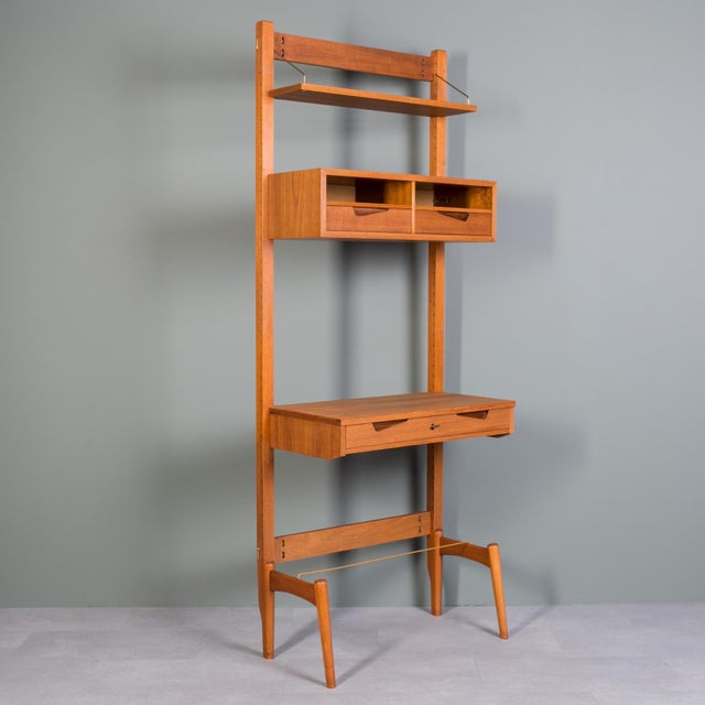 Modular Wall Unit in Teak from Brodrene Jatog Mobelfabrik, 1960s For Sale - Image 15 of 15