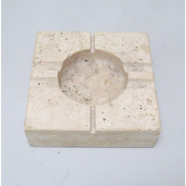 Mid-Century Modern Travertine Ashtray by Fratelli Mannelli for Fratelli Mannelli, 1970 For Sale - Image 3 of 9