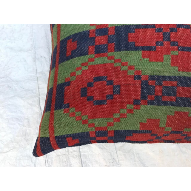 Southwestern Style Wool Blanket Pillow For Sale - Image 4 of 7