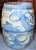 Blue Contemporary Chinoiserie Abstract Lotus Garden Stool For Sale - Image 8 of 8