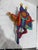 Abstract Hand-Carved Wooden Jester Wall Art With Drawer Artist Signed 1996 Rare For Sale - Image 3 of 8