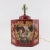 Metal Vintage Colorful Hand-Painted Autumn Squirrel Hexagonal Tea Can Table Lamp For Sale - Image 7 of 11