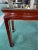 Late 20th Century Hand-Painted Chinoiserie Red Lacquered Side Table With Pull Out Trays For Sale - Image 10 of 10