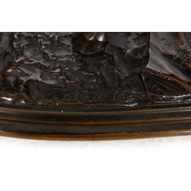 French Antique Bronze Sculpture Race Horse “Walter Scott” by Alfred Barye For Sale - Image 14 of 18