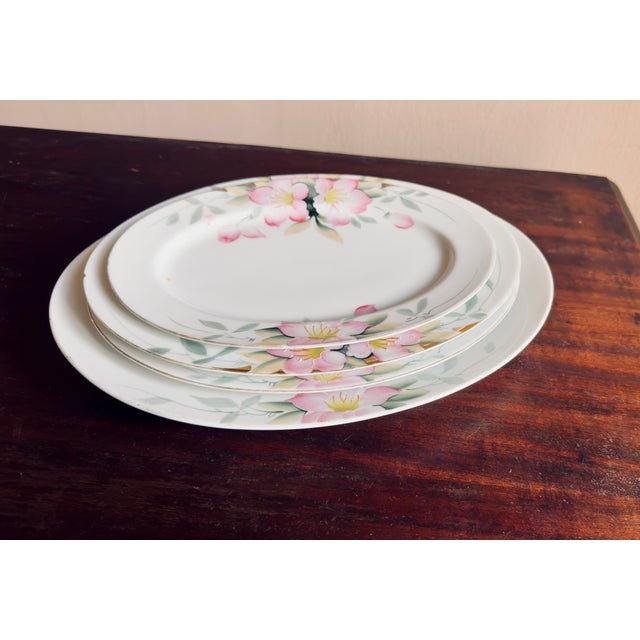 Antique, Early 20th Century Noritake Azalea Porcelain Oval Serving Plate, 4 For Sale - Image 12 of 14