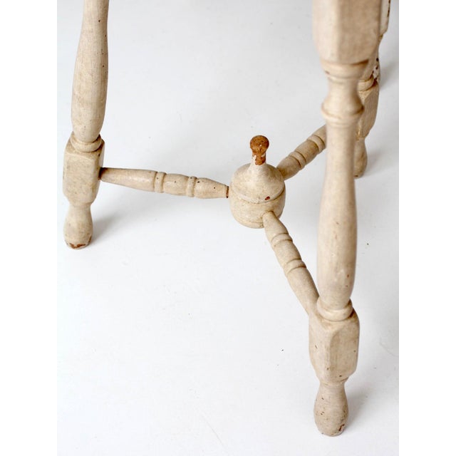 Pair of Vintage Cottage Pedestal Side Tables For Sale - Image 9 of 17