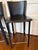 These Frag Italian black Leather countertop stools are similar in form and quality as peer Mario Bellini. The leather...