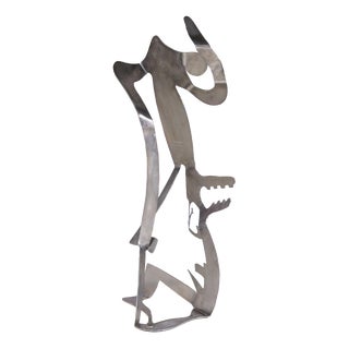 Guido Hafner, Mensch Mit Mensch (Human with Human), 1990s, Metal For Sale