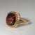 2020s 3.9Ct Black Opal Ring With Earth Mined Diamonds Accents: Solid 14k Gold, 11mm For Sale - Image 5 of 8