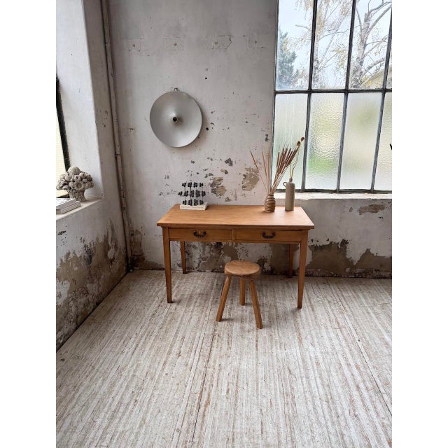 Oak Veneer Desk, 1950s For Sale - Image 10 of 18