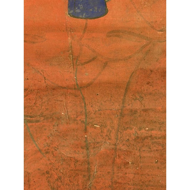 Large Ancestral Portrait of an Aristocratic Couple, Joseon Dynasty (Korea), 1750-1850, Mixed Media For Sale - Image 3 of 15