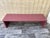 Vintage Post Modern Lacquered Raspberry Accent Bench by B&B Italia. Circa 1990s Features a minimalist waterfall style...