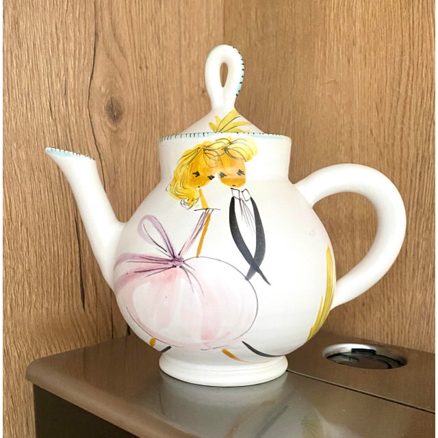 Coffee Duo Service from Cerenne Workshop, Vallauris, 1955 For Sale - Image 3 of 15