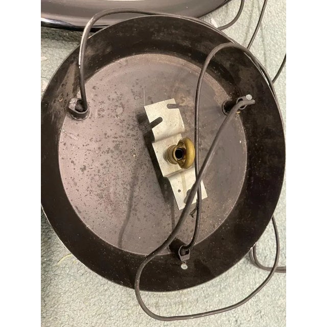 1980s Black and White Architectural Murano Light Pendant by Paolo Venini, 1980s For Sale - Image 5 of 13