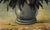 Mid Century Floral Still Life in Oil on Masonite For Sale In Monterey, CA - Image 6 of 9