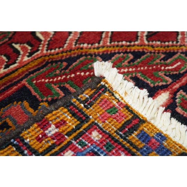 Red Vintage Heriz Rug 7'8'' X 11'0'' For Sale - Image 8 of 11