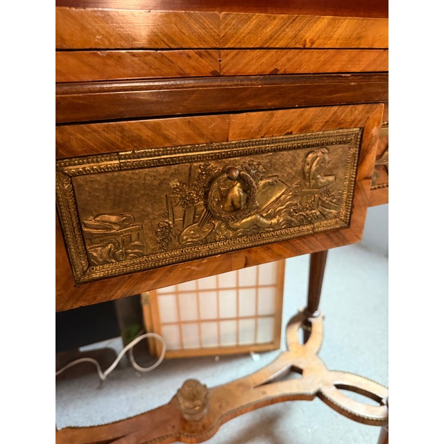 A Late 18th Century Dutch Mahogany and Floral Marquetry Cabinet on Stand, For Sale - Image 9 of 18