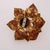 Gold Vintage Italian Gold Leaf Flush Mount or Wall Sconce by Masca, 1970s For Sale - Image 8 of 8