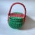 Add a touch of nostalgic charm to your picnics with this petite vintage watermelon-themed butt basket. Delightfully...