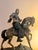Mid 20th Century Large Bronze Figure of Horse & Rider Cavalier For Sale - Image 5 of 11