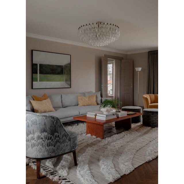 Large Murano Chandeliers in the style of Carlo Scarpa, Set of 2 For Sale - Image 10 of 11