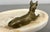 Antique French Marble and Brass Dog Display Tray For Sale - Image 13 of 14