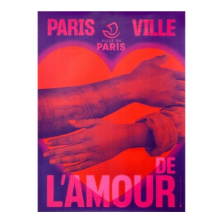2026 French Ville De Paris Poster - Paris Ville De l'Amour (Hands) For Sale