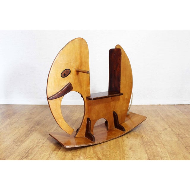 Vintage rocking elephant 1970 This is the new mascot of the store! She wants to join a games room, a child's bedroom or a...