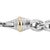 Early 21st Century Unisex David Yurman Classic Wheat 8mm Silver & 14k Yellow Gold Chain Necklace For Sale - Image 5 of 8