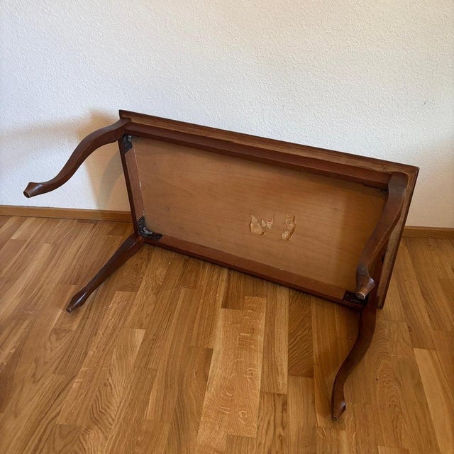 Brown Vintage Living Room Table in Mahogany Veneer For Sale - Image 8 of 9