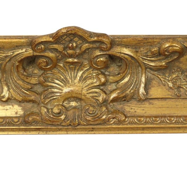 Large Baroque Classic Wooden Gold Frame For Sale - Image 10 of 16
