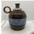 Mid Century Ceramic Vessel Vase or Carafe in Blue and Brown - Signed For Sale - Image 4 of 9