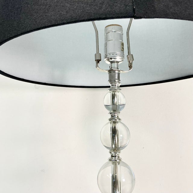 1980s Vintage Contemporary Modern Round Lucite Stacking Balls Table Lamp For Sale - Image 13 of 13