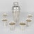Silversmith Maison Gaston Dufour, Paris, designed this elegant French Art Deco silver plate barware serving set. The...