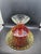 1950s Vintage 1950s Jeannette Glass Louisa Amberina Pattern Pedestal Fruit Bowl. For Sale - Image 5 of 5