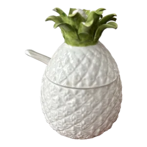 Italian Pineapple Jam Jar With Spoon