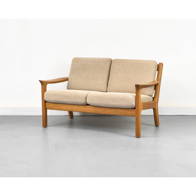 Wood Vintage Danish Oak Sofa by Juul Kristensen, 1970s For Sale - Image 7 of 18